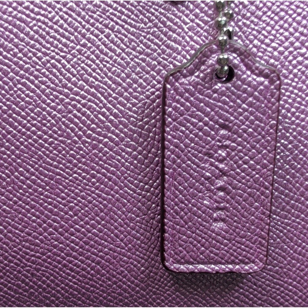 Coach Mini Sierra Crossgrain Lilac Satchel & Wristlet - MISSING STRAP - F22315 - Picture 10 of 16